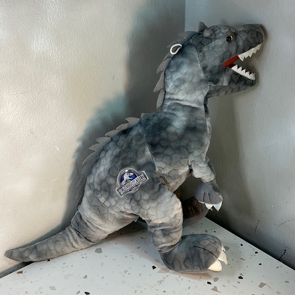 Jurassic World Gray Dinosaur Indominus Rex Plush - Picture 1 of 10